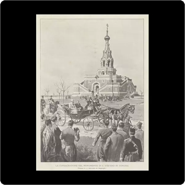 The Consecration Of St Stephens Monument In Turkey (litho)