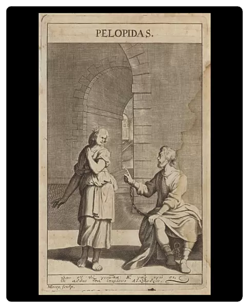 Pelopidas, Theban statesman and general (engraving)