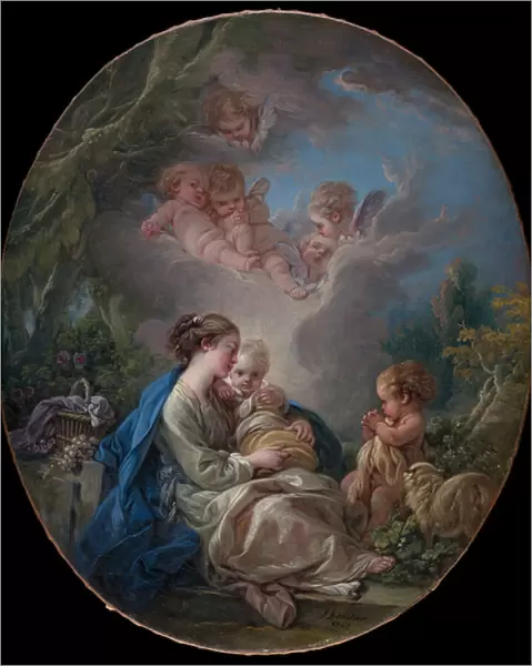 Virgin and Child with the Young Saint John the Baptist and Angels, 1765 (oil on canvas)
