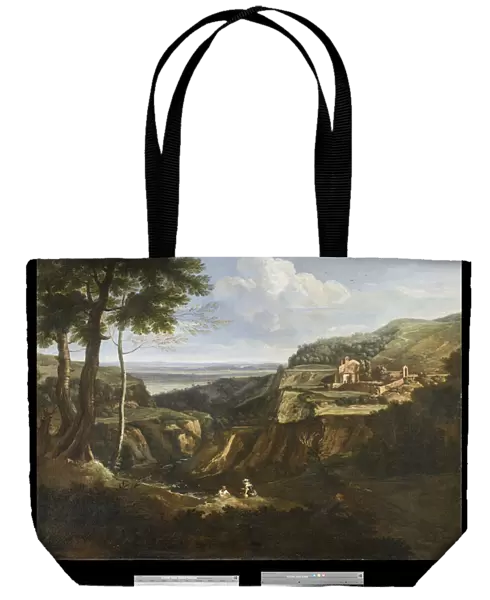 View of the Camaldoli Monastery near Frascati, 1670-75 (oil on canvas)