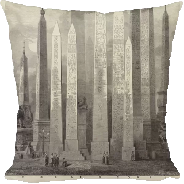 A Rendezvous of Egyptian Obelisks (engraving)