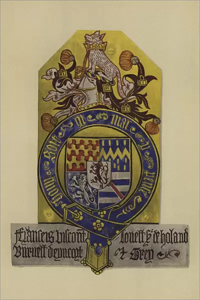 Sir Francis Lovel, viscount Lovel of Tichmersh and lord Holand, 1483-1487 (chromolitho)