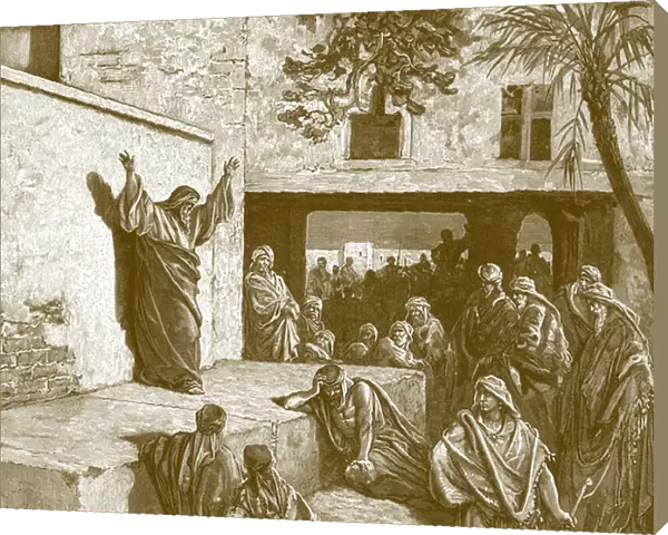 Prophet Micah, engraving by Gustave Dore - Bible