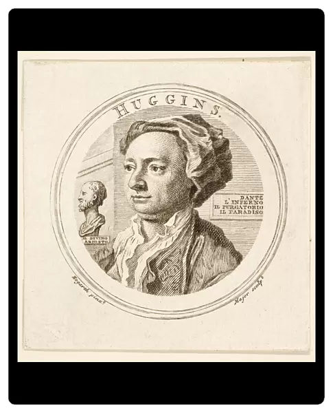 Portrait of William Huggins, pub. 1760 (engraving)