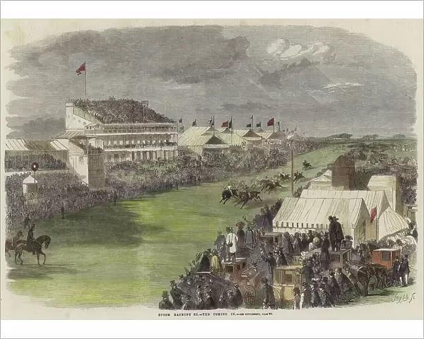 Epsom Racecourse (coloured engraving)