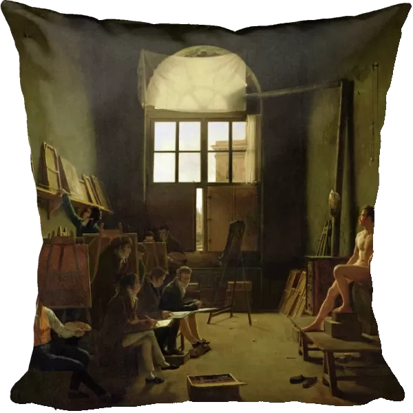 Atelier de David, 1814 (oil on canvas)