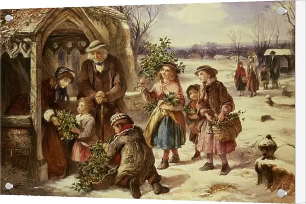 Christmas Morning, 1865 (oil on canvas)