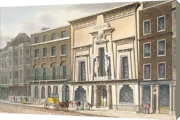 View of Bullocks Museum, Piccadilly, 1815 (colour litho)