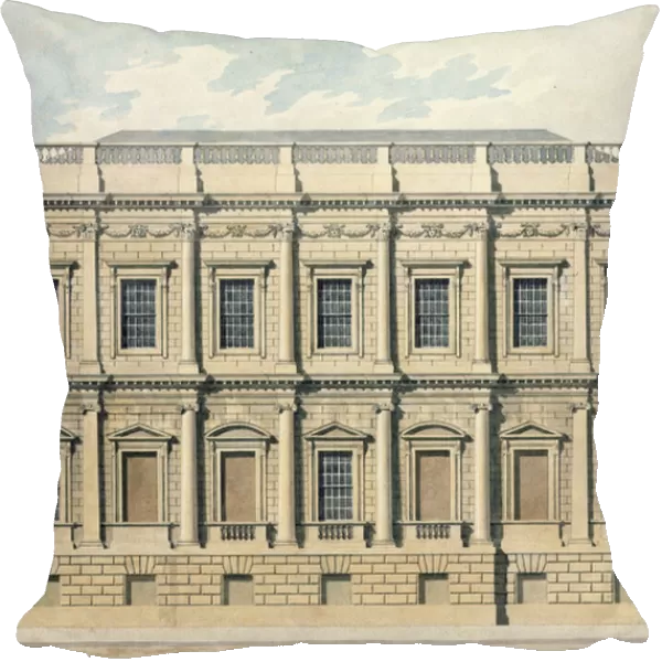View of the Banqueting House at Whitehall, Westminster, c. 1790 (w  /  c on paper)