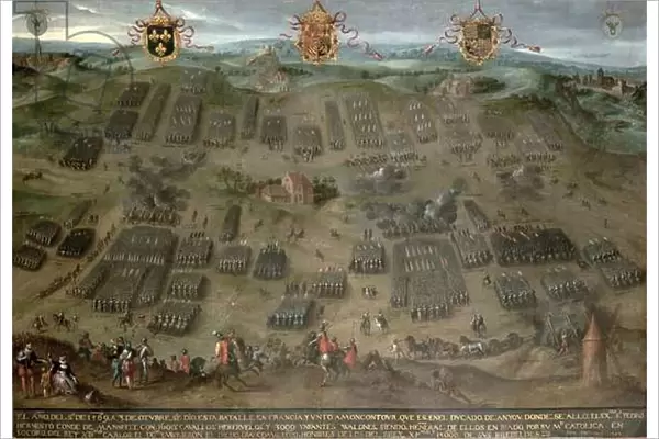 The Battle of Moncontour, 30 October 1569, 1587 (oil on canvas)