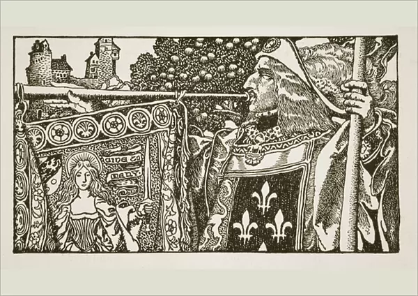 An illustration from The Story of King Arthur and his Knights, 1903 (litho)