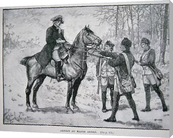 The capture of Major John Andre (litho)