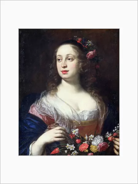 Portrait of Vittoria della Rovere dressed as Flora, c. 1639