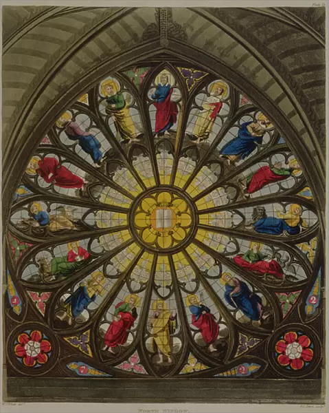 The North Window, plate D from Westminster Abbey
