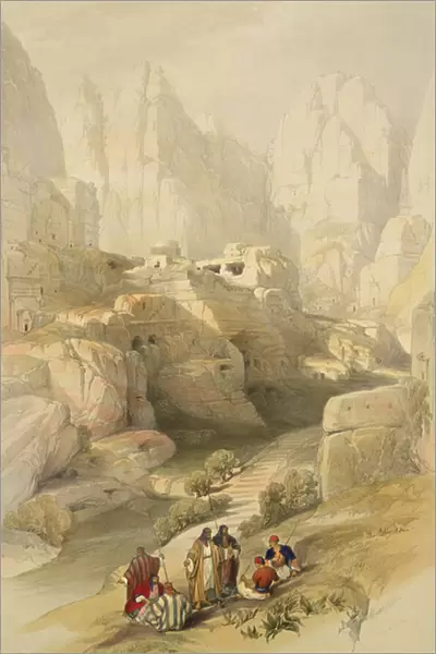 Petra, March 10th 1839, plate 104 from Volume III of The Holy Land