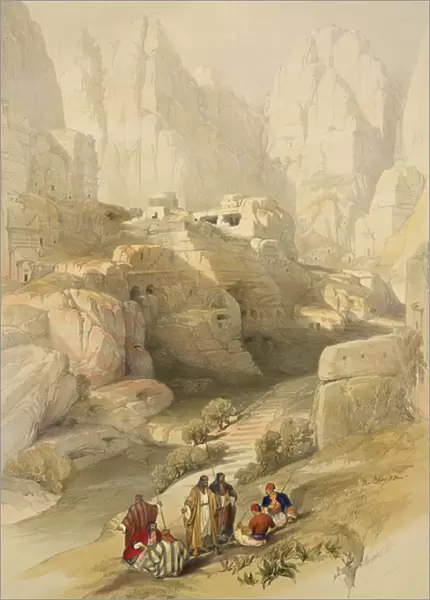Petra, March 10th 1839, plate 104 from Volume III of The Holy Land