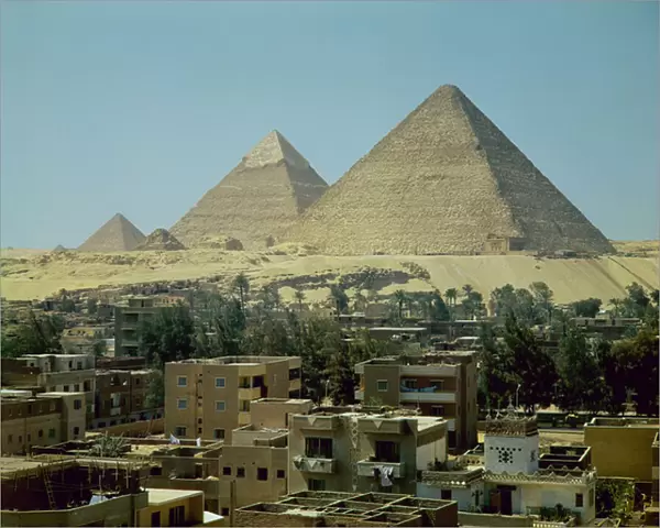 The Pyramids of Giza, c. 2589-30 BC, Old Kingdom (photo)