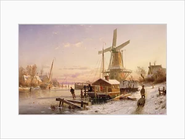 Winter Scene with a Windmill, 1892