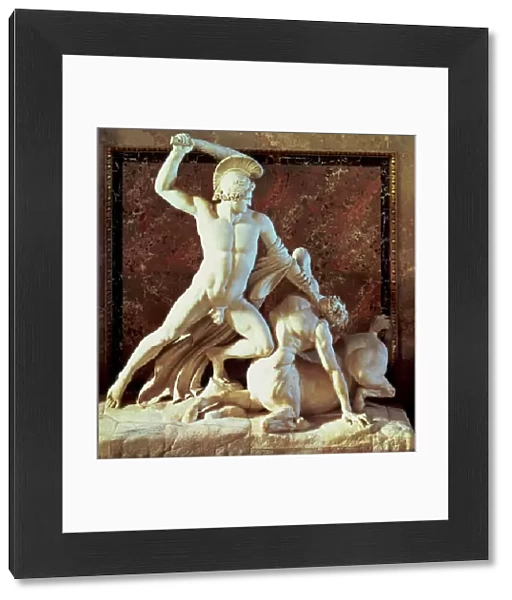 Theseus slaying a centaur (marble)
