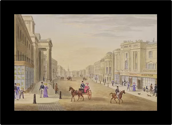 Regent Street, looking north from Hanover Street, c. 1830