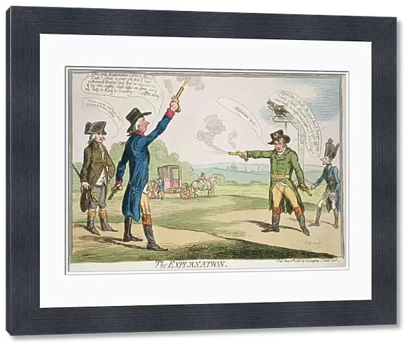 The Explanation, published by Hannah Humphrey, 1787 (hand coloured etching)