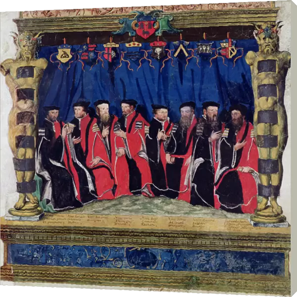 The Aldermen of Toulouse, 1554-55 (vellum)