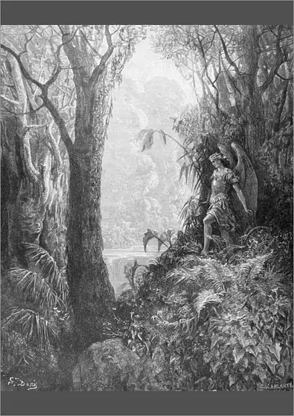 Satan in Paradise, from Book IV of Paradise Lost