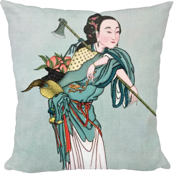 Ma Kou Carrying Medicinal Plants, from a work by Father Henri Dore