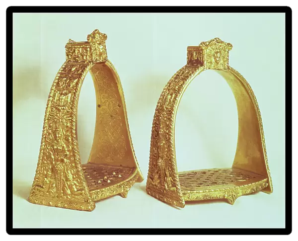 Stirrups belonging to Louis XIV (1638-1715) (gold)