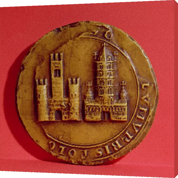 Seal of the City of Toulouse, 1303 (wax)