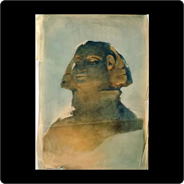 Sphinx at Giza (w  /  c on paper)