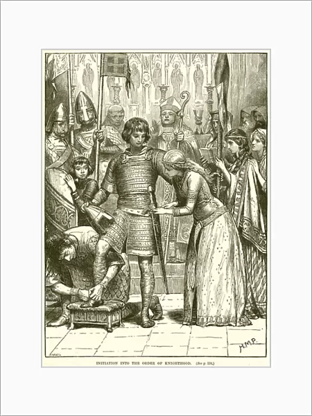Initiation into the Order of Kinghthood (engraving)