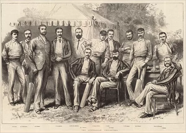The Australian Cricketers (engraving)