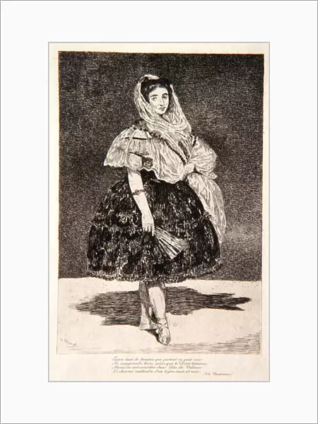 Lola de Valence, 1863 (etching)