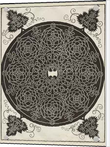 Fifth Knot, with a white shield with six points in the centre, c. 1506 (woodcut)