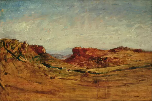 Landscape (oil on wood)