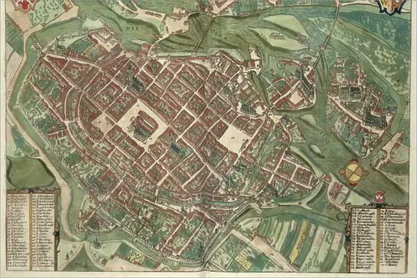 Map of WRATISLAVA Bresslaw, from Civitates Orbis Terrarum
