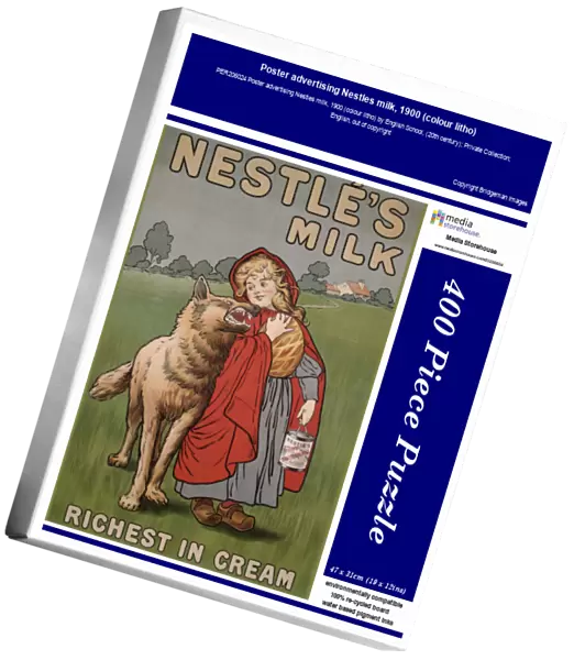 Poster advertising Nestles milk, 1900 (colour litho)