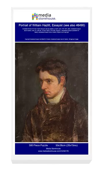 Portrait of William Hazlitt, Essayist (see also 46490)