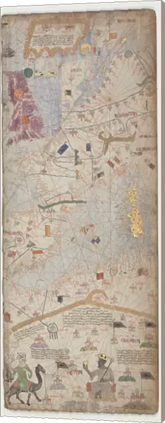 Catalan Atlas, Sheet 6, 1375 (pen with coloured inks on parchment)