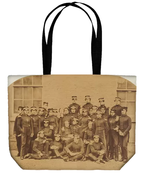 East India Company cadets, Addiscombe, 1860 circa (b  /  w photo)