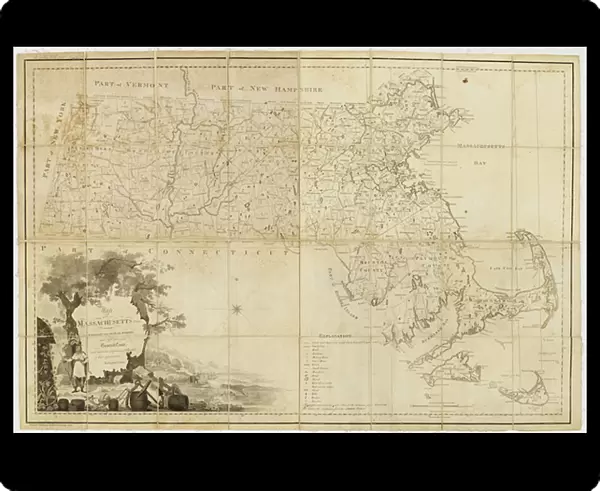 Map of Massachusetts proper: compiled from actual surveys made by order of the General