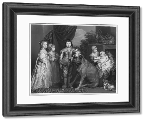 The Family of Charles 1, from the picture in the Royal Collection (engraving)