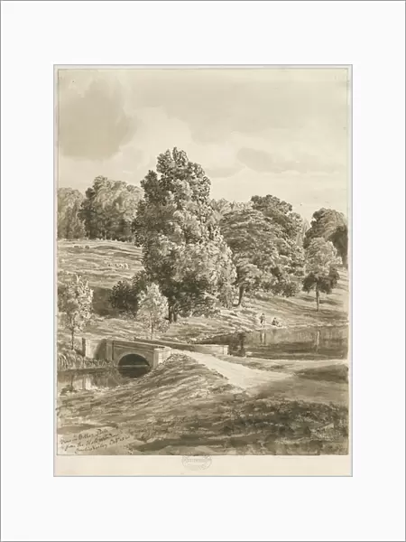 Betley Park: sepia wash drawing, Oct 1820 (drawing)