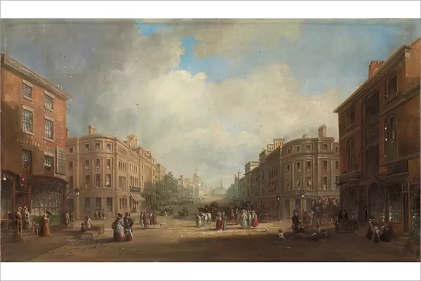 A Proposed Scheme for a New Street, Newcastle, 1831 (oil on canvas)