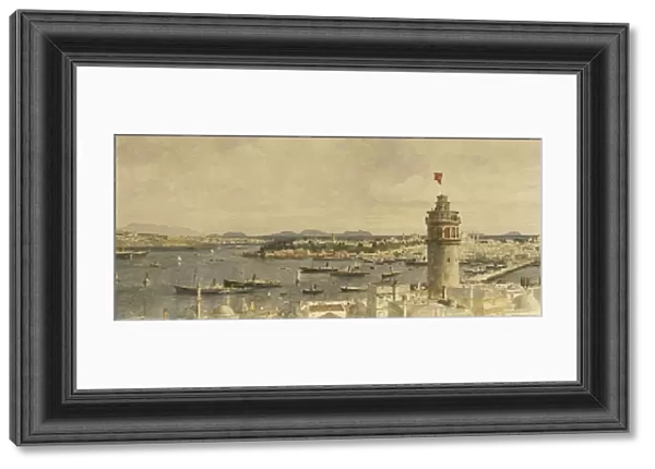 A View of Constantinople from Marmarameer, (pencil and watercolour on paper)