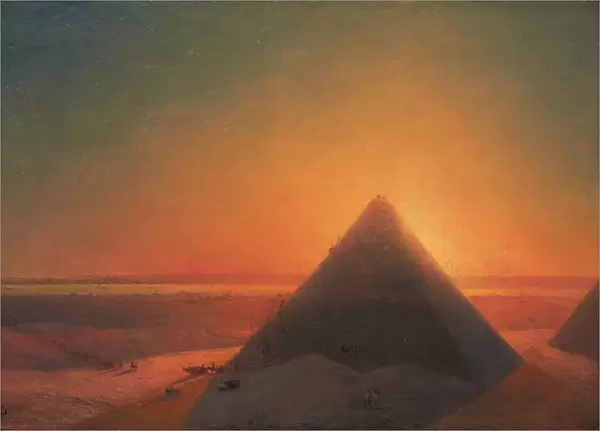 The Great Pyramid at Giza, 1878 (oil on canvas)