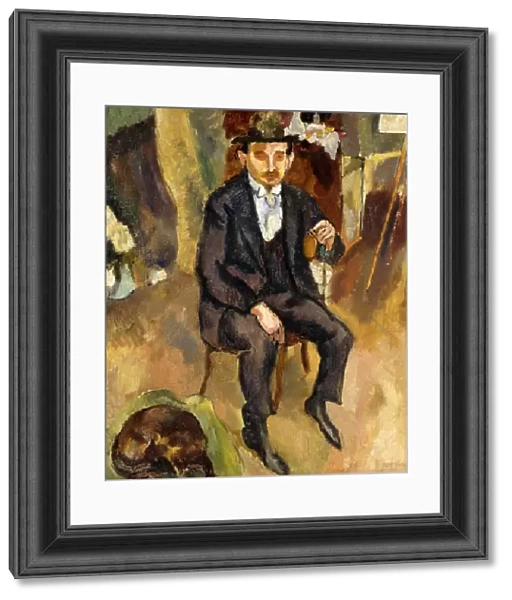 Man and Dog (Portrait of a German Painter);L Homme au Chein (Portrait d