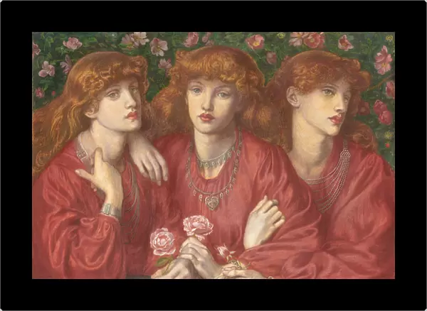Rosa Triplex: A triple portrait of May Morris, 1874 (pencil, w  /  c