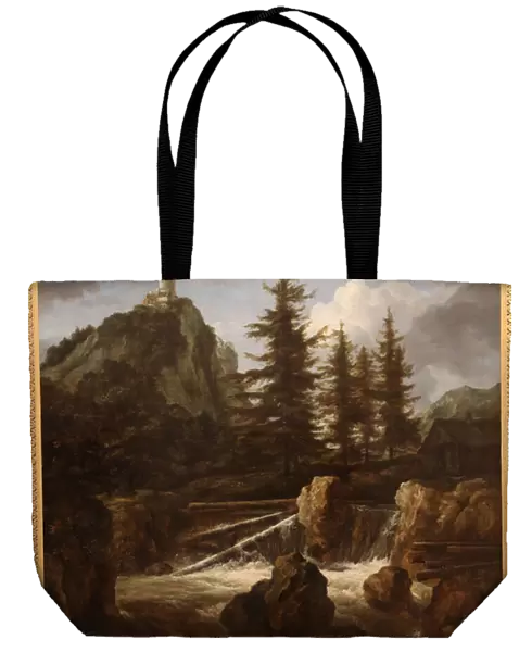 Landscape with waterfall, c. 1660